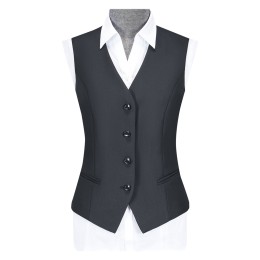 Online Order Slim Waist Women's Vest Bank Staff Suit Soft Feel Single Row Four Button Women's Suit Center 70%polyester 30%Rayon CHENSHANG WJ1001 410grams SKLS075 Online Order Slim Waist Women's Vest Bank Staff Suit Soft Feel Single Row Four Button Women's Suit Center 70%polyester 30%Rayon CHENSHANG WJ1001 410grams SKLS075